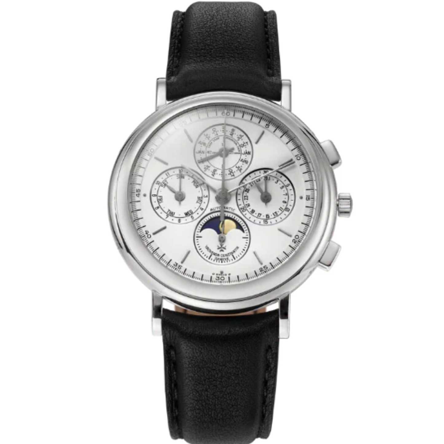 LES COLLECTIONNEURS REFERENCE 49005 38 MM 950 PLATINUM WITH WHITE DIAL