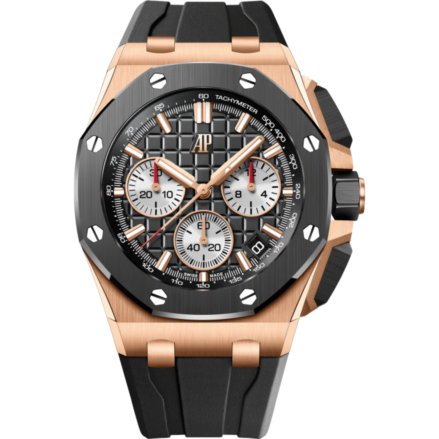 Audemars Piguet Royal Oak Offshore Ref. 26420RO.OO.A002CA.01 43MM Rose Gold Black Dial/White Subdials
