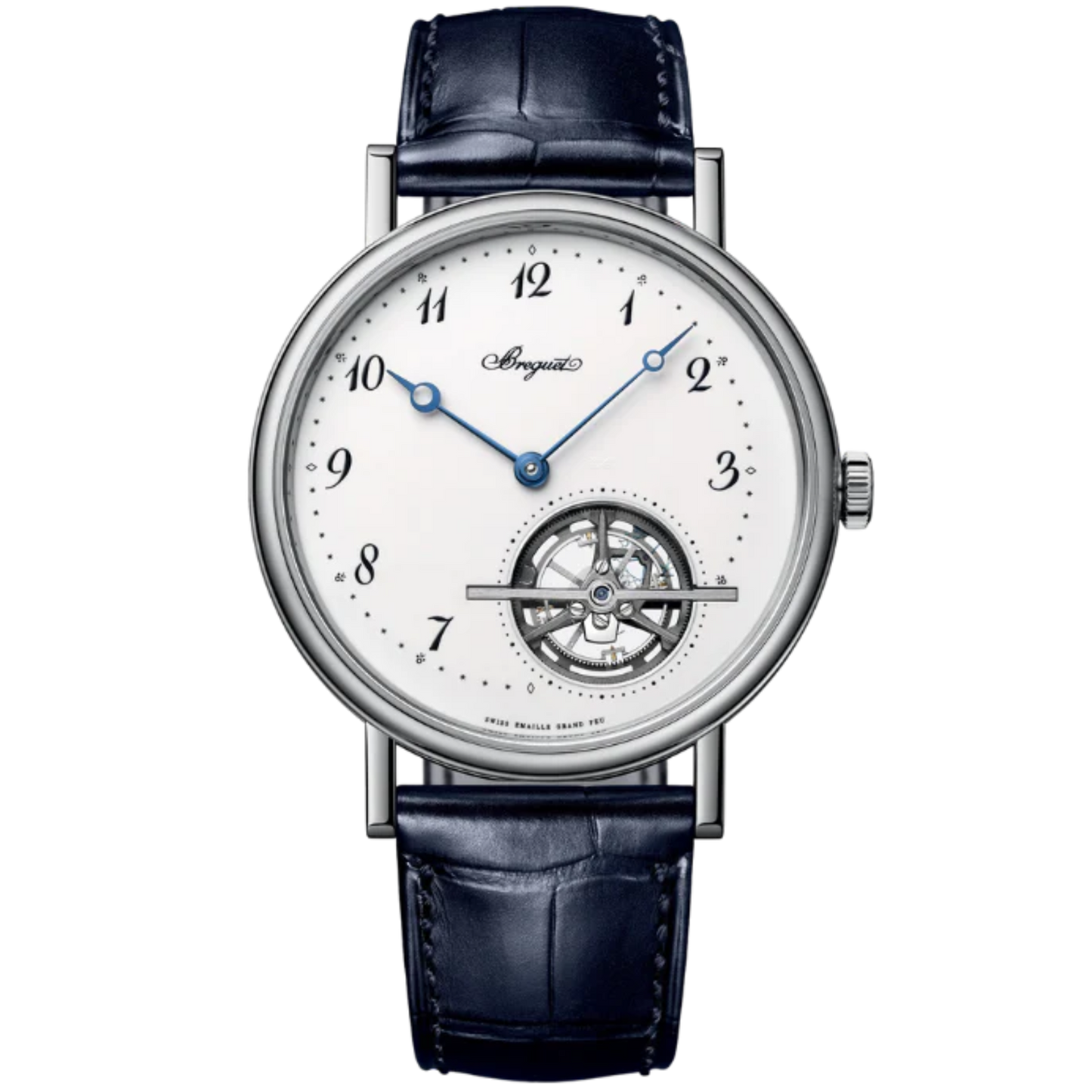 TOURBILLON EXTRA-PLAT 5367 41 MM PLATINUM WITH WHITE "GRAND FEU" ENAMEL DIAL