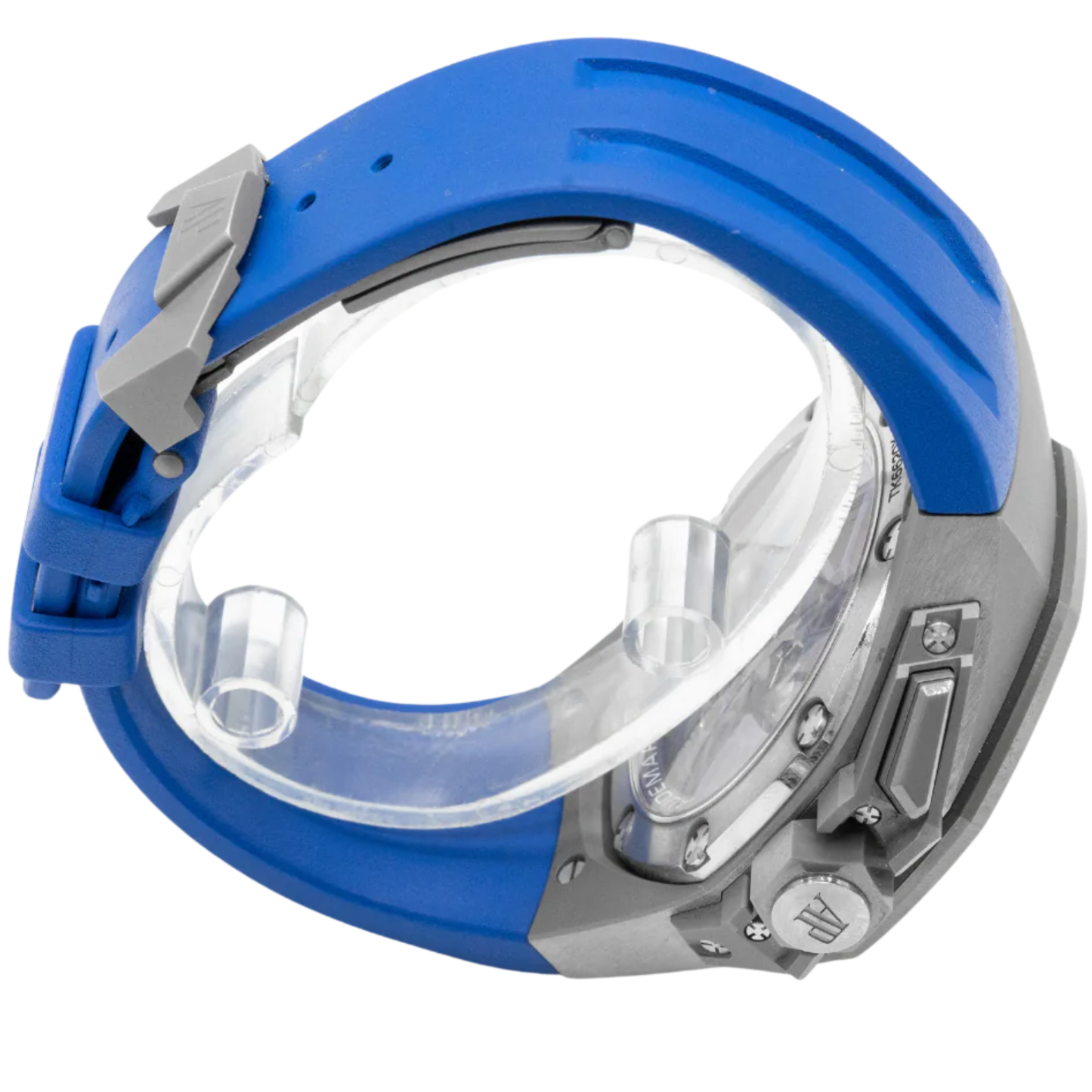 Royal Oak Concept 44mm Flying Tourbillon GMT and Audemars Piguet with Blue Rubber Strap Titanium Case