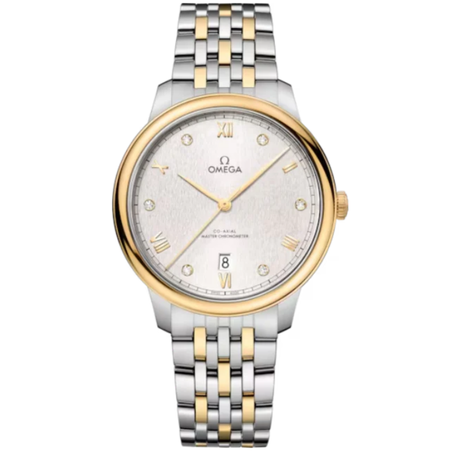 DE VILLE PRESTIGE 40 MM STAINLESS STEEL - YELLOW GOLD WITH SILVER DIAL