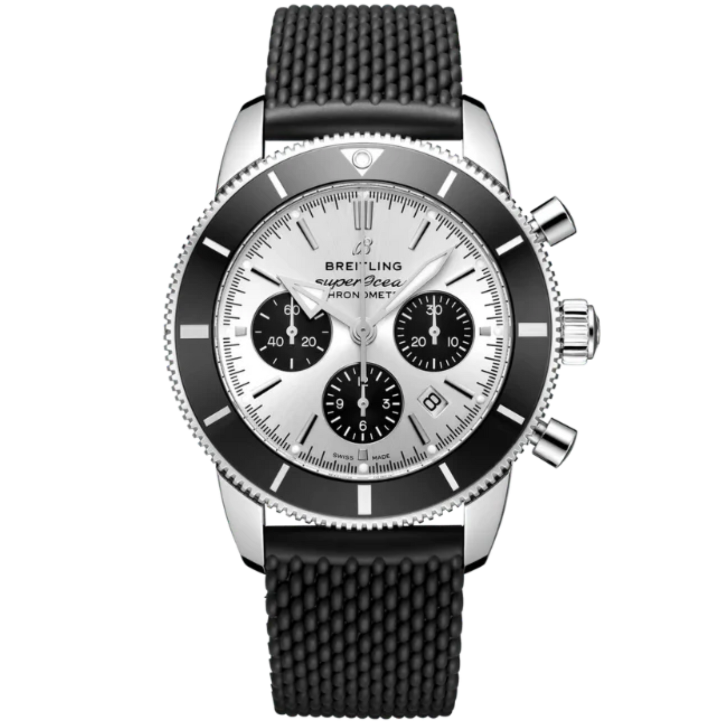 SUPEROCEAN HERITAGE B01 CHRONOGRAPH 44 MM STAINLESS STEEL WITH SILVER DIAL