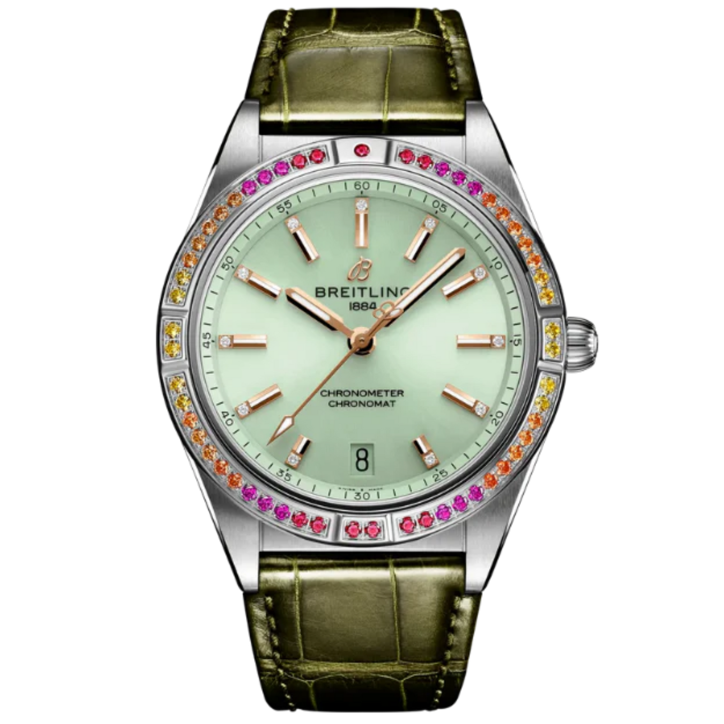 CHRONOMAT AUTOMATIC SOUTH SEA 36 MM STAINLESS STEEL WITH MINT GREEN DIAL