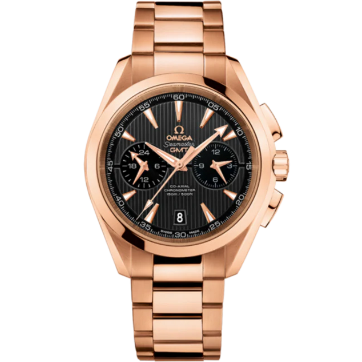 SEAMASTER AQUA TERRA 150M GMT 43 MM RED GOLD WITH GREY DIAL