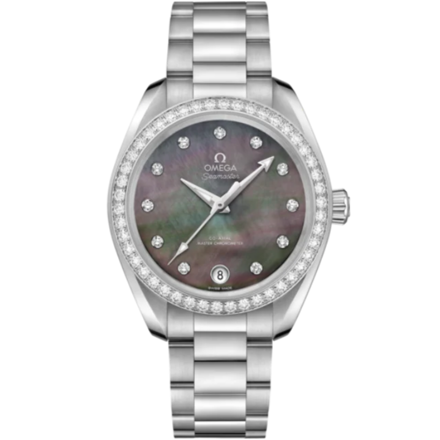 SEAMASTER AQUA TERRA 150M 34 MM STAINLESS STEEL WITH GREY MOTHER OF PEARL DIAL