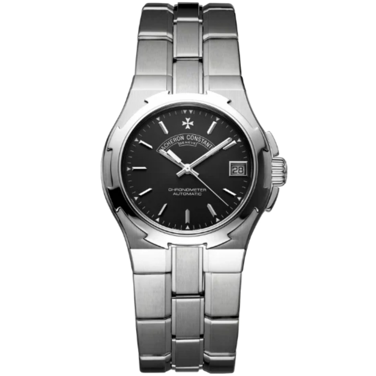 LES COLLECTIONNEULES COLLECTIONNEURS OVERSEAS 1ST GENERATION 35 MM STAINLESS STEEL WITH BLACK DIAL