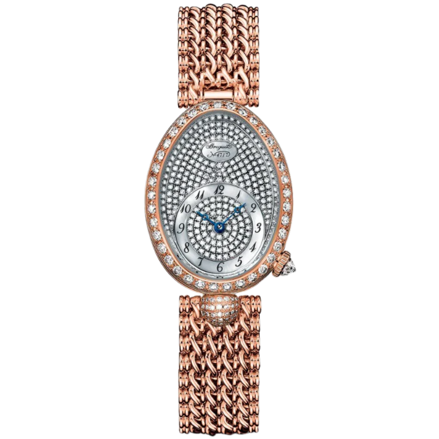 REINE DE NAPLES 8928 33 MM ROSE GOLD WITH MOTHER OF PEARL - DIAMONDS DIAL