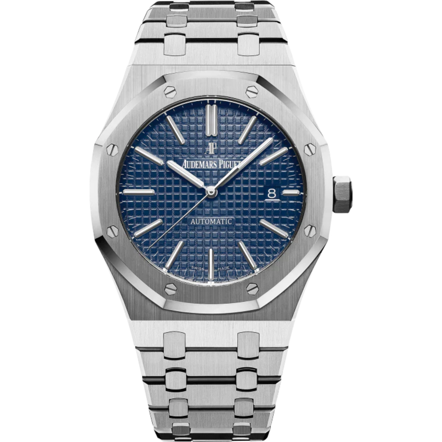 Royal Oak Selfwinding 41MM Stainless Steel Bracelet Blue Dial With Grande Tapisserie Pattern Stainless Steel Case