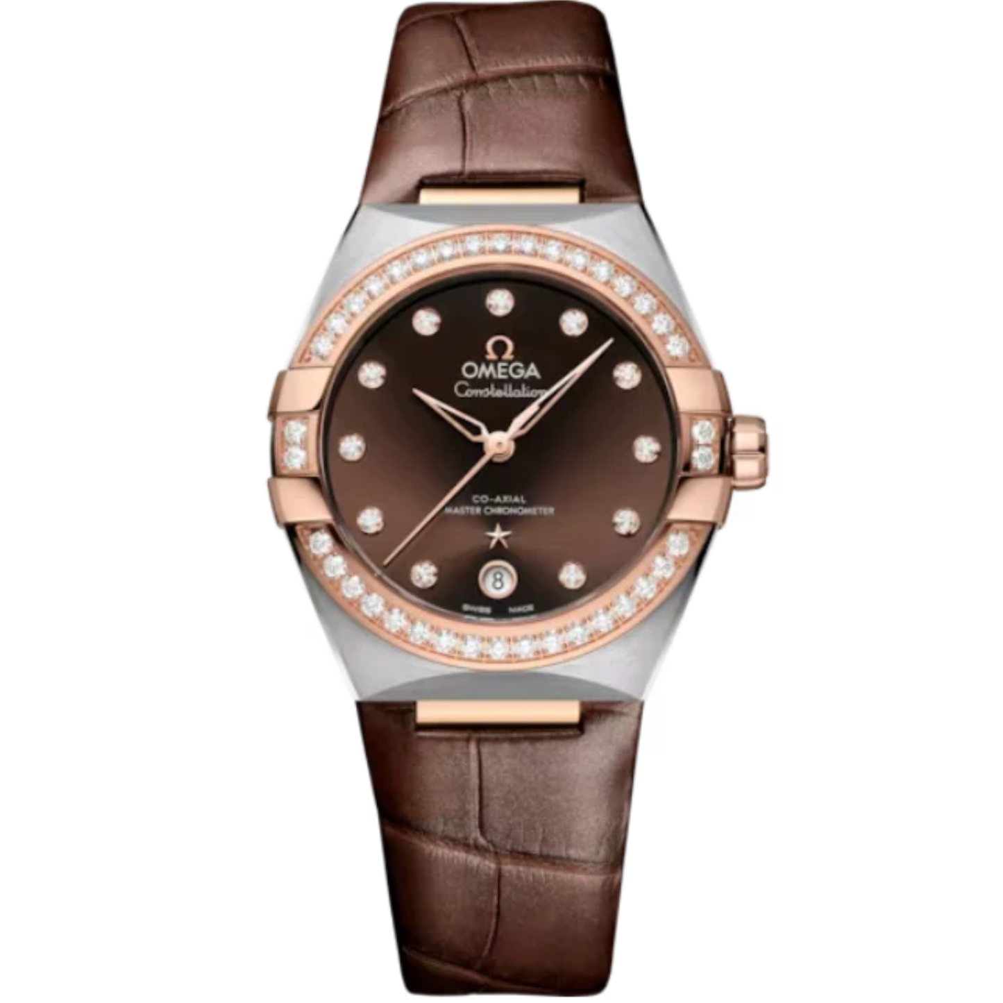 CONSTELLATION 36 MM STAINLESS STEEL - SEDNA™ GOLD WITH BROWN DIAL