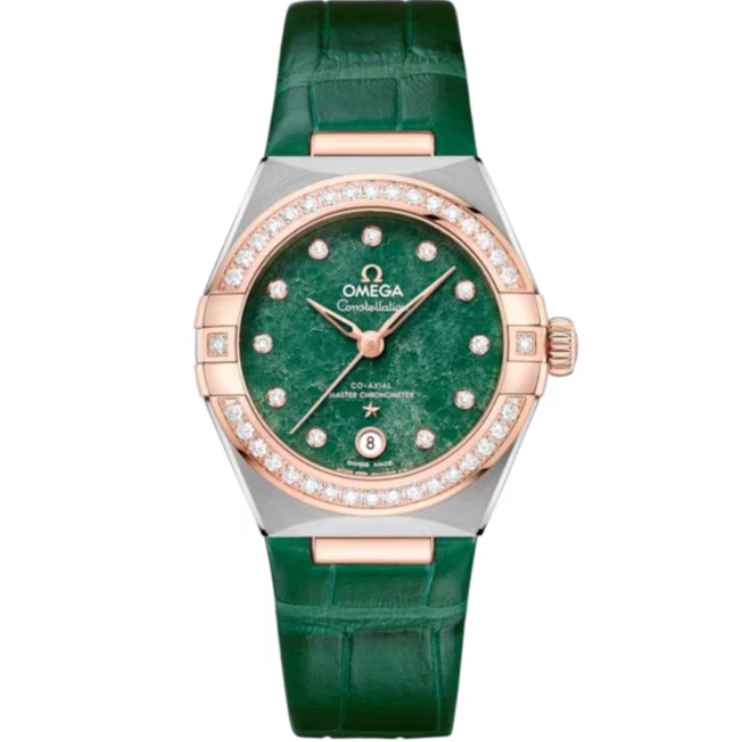 CONSTELLATION 29 MM STAINLESS STEEL - SEDNA™ GOLD WITH GREEN DIAL