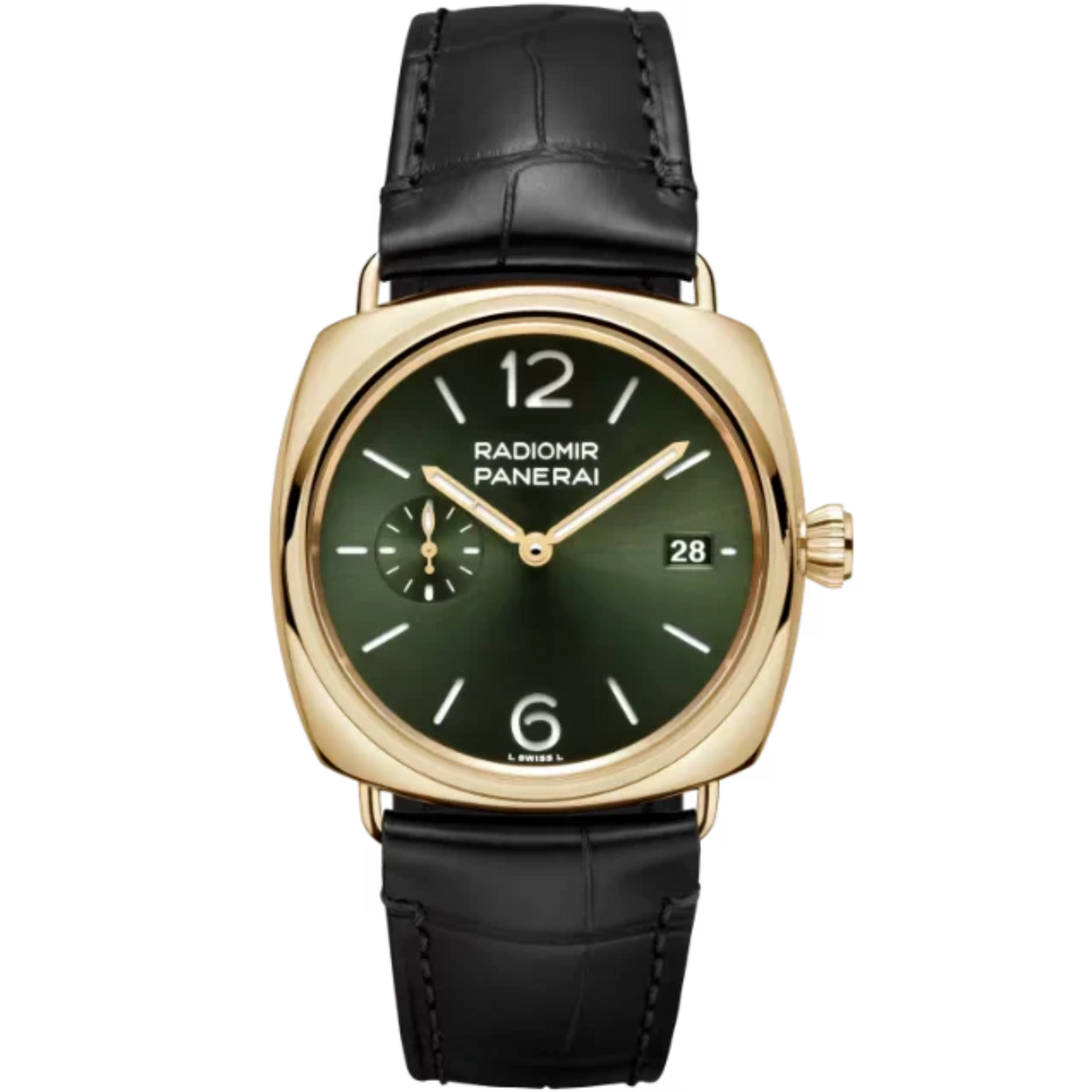 RADIOMIR QUARANTA PAM01437 40 MM YELLOW GOLD WITH GREEN DIAL