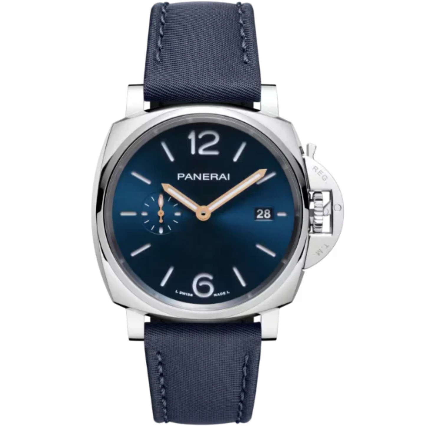 LUMINOR DUE PRADA RE-NYLON PAM01429 42 MM STAINLESS STEEL WITH BLUE DIAL
