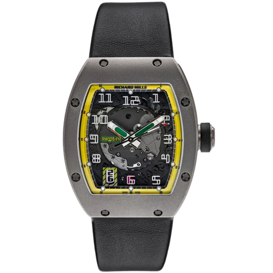 RM 005 Felipe Massa Limited Edition Black Strap Titanium Case