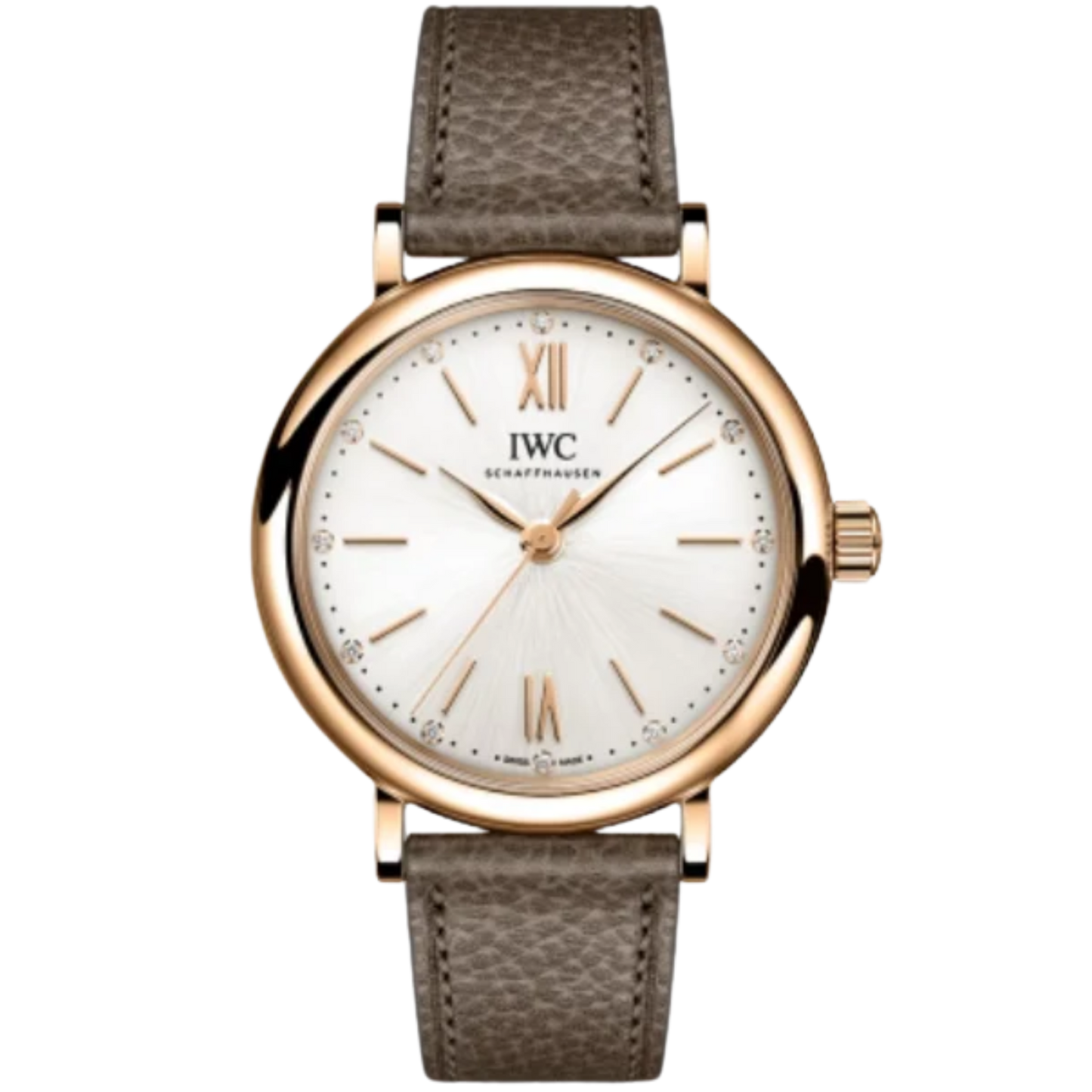 PORTOFINO AUTOMATIC 34 MM GOLD WITH WHITE DIAL