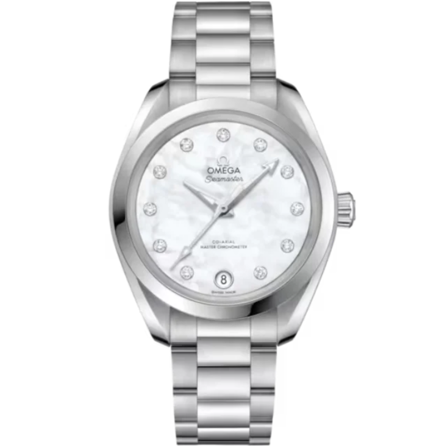 SEAMASTER AQUA TERRA 150M 34 MM STAINLESS STEEL WITH MOTHER OF PEARL DIAL