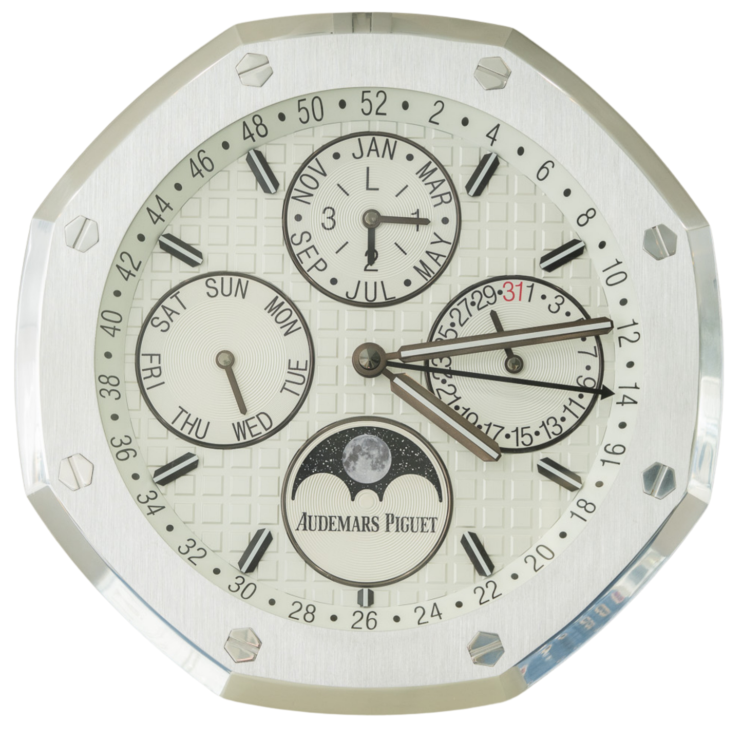 Audemars Piguet Perpetual Calendar Wall Clock White Dial