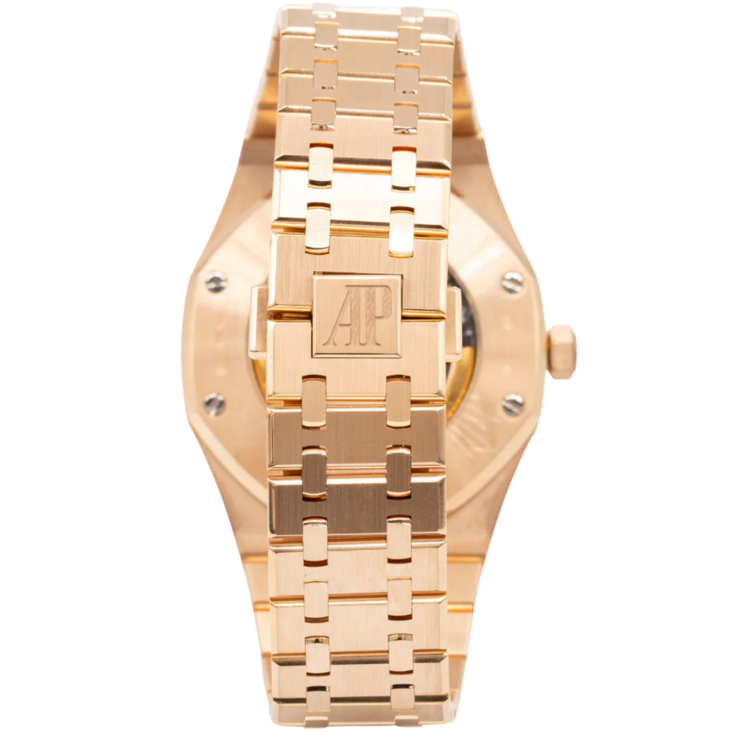 Royal Oak Double Balance Wheel Openworked 41MM 18-Carat Pink Gold Bracelet Slate Grey Openworked Dial 18-Carat Pink Gold Case