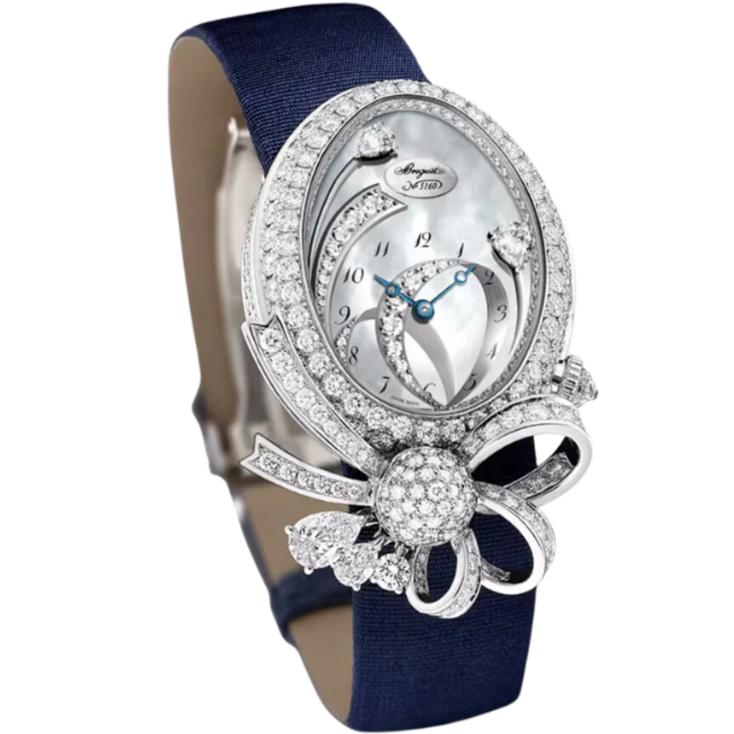 DESIR DE LA REINE GJ27BB8924DDD8 33 MM WHITE GOLD WITH MOTHER OF PEARL DIAL
