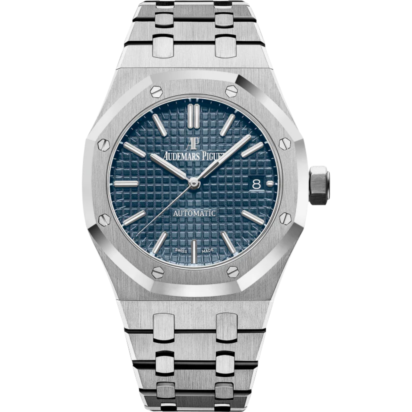 Royal Oak Selfwinding 37MM Stainless Steel Bracelet Blue Dial With Grande Tapisserie Pattern Stainless Steel Case