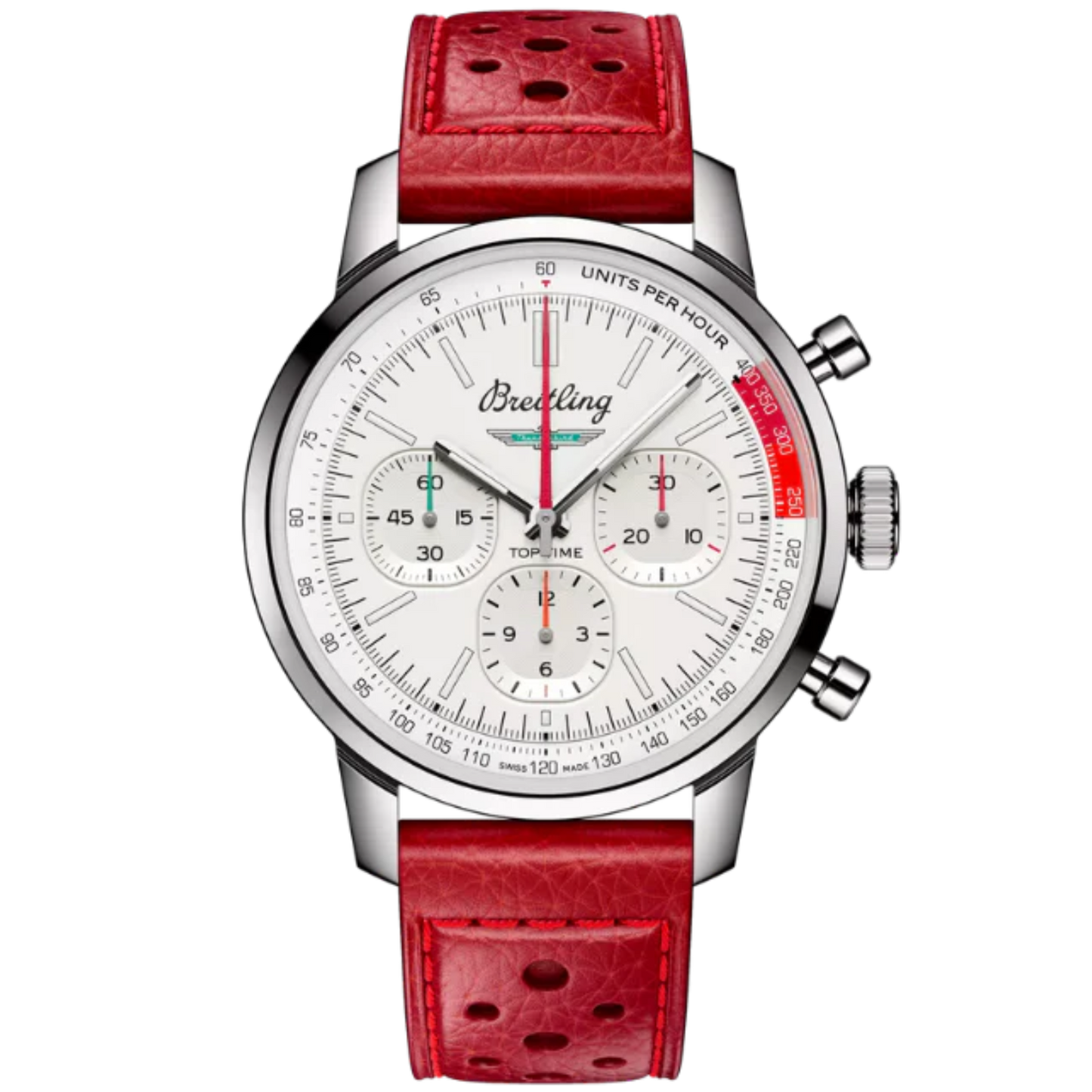 TOP TIME B01 FORD THUNDERBIRD 41 MM STAINLESS STEEL WITH WHITE DIAL