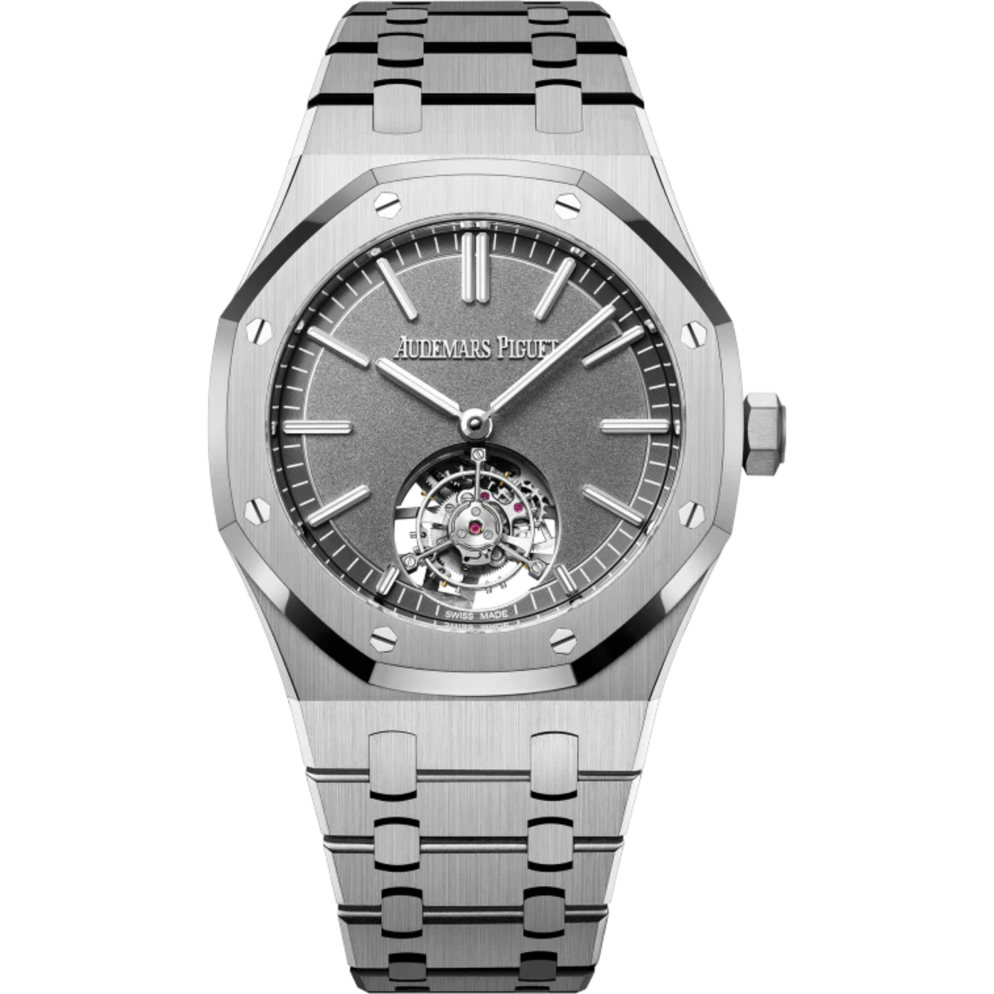 Royal Oak Selfwinding Flying Tourbillon 41MM Titanium Bracelet Sandblasted Slate Grey Dial Titanium Case