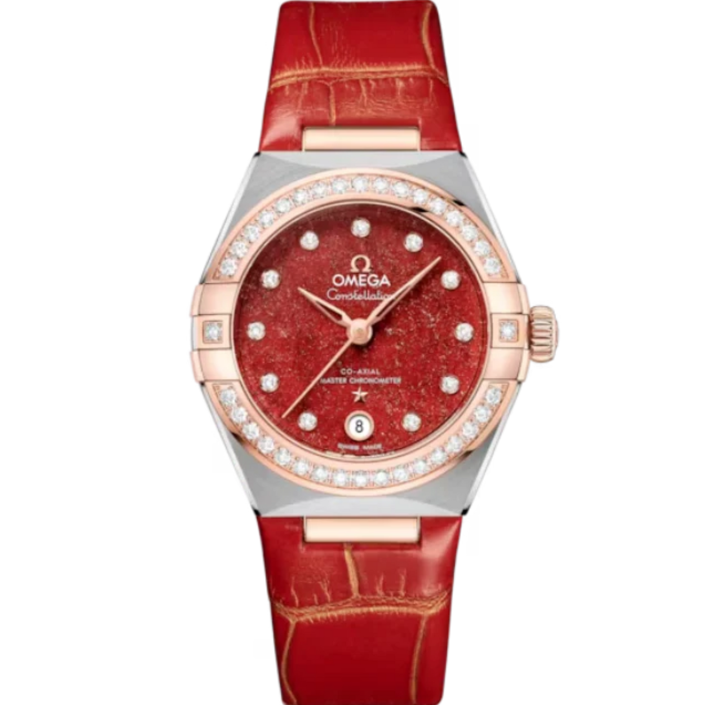 CONSTELLATION 29 MM STAINLESS STEEL - SEDNA™ GOLD WITH RED DIAL
