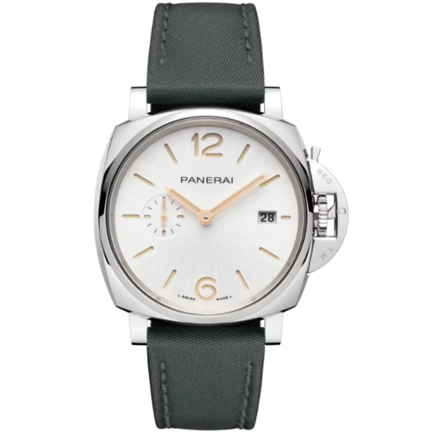 LUMINOR DUE PRADA RE-NYLON PAM01428 42 MM STAINLESS STEEL WITH WHITE DIAL