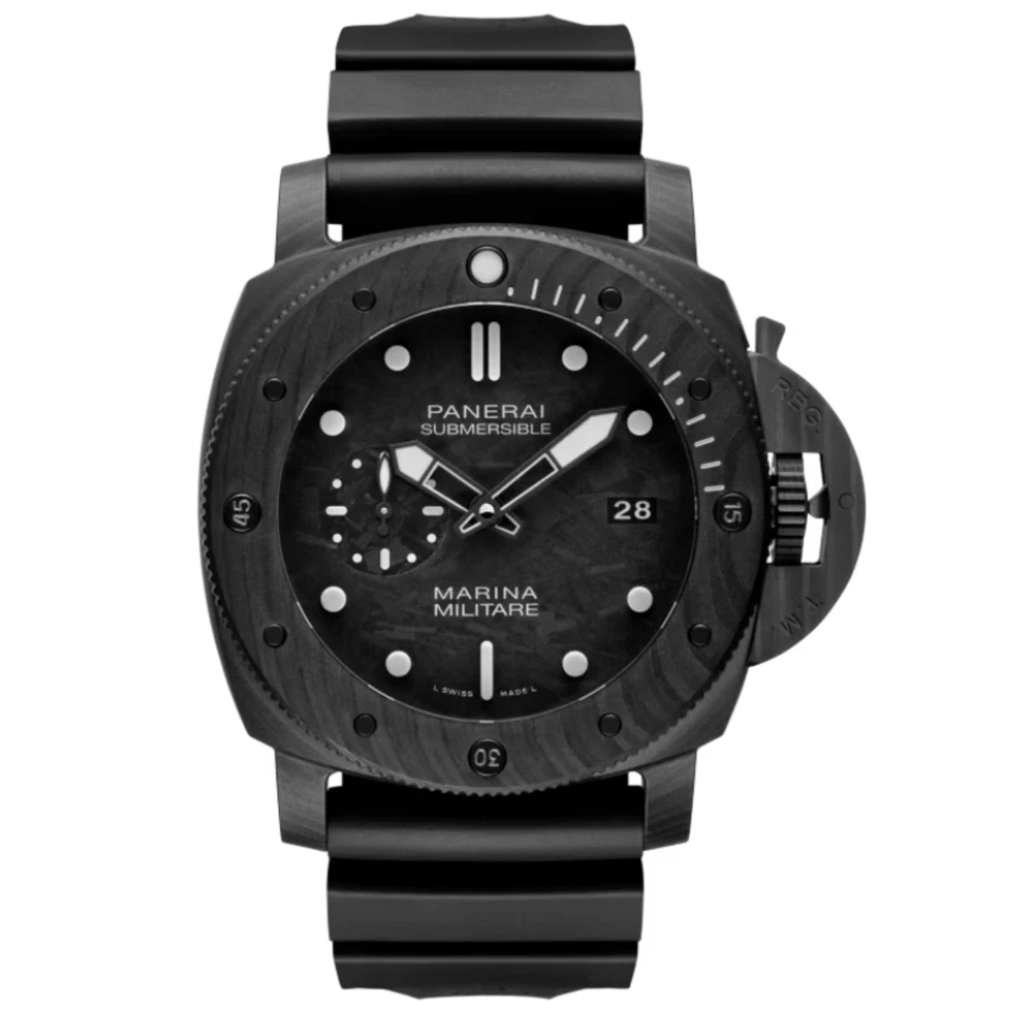 SUBMERSIBLE MARINA MILITARE PAM02979 47 MM CARBOTECH™ WITH CARBON DIAL