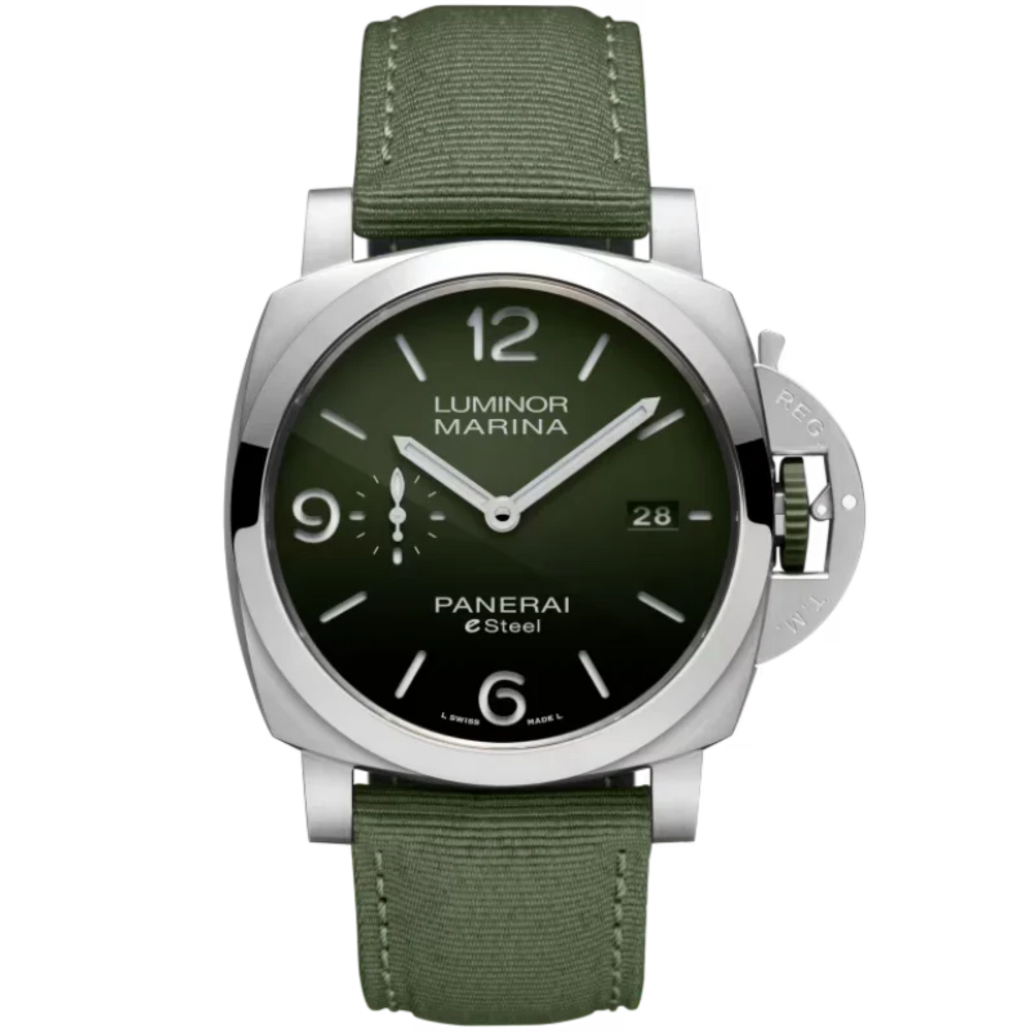 LUMINOR MARINA VERDE SMERALDO PAM01356 44 MM STAINLESS STEEL WITH GREEN DIAL