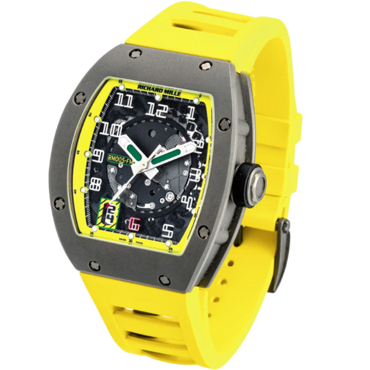 RM 005 Automatic Black Rubber Strap Limited Edition Titanium Case