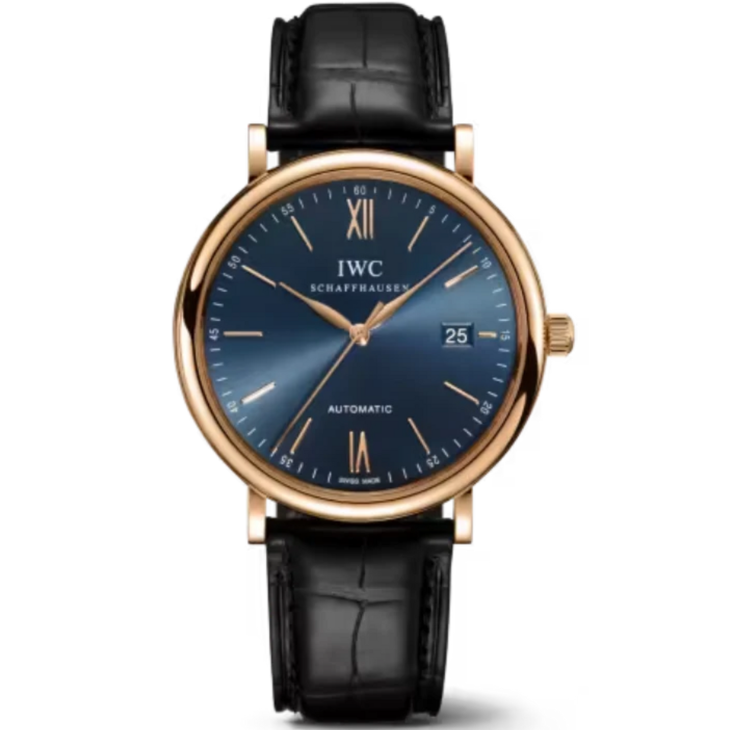PORTOFINO AUTOMATIC 40 MM GOLD WITH BLUE DIAL