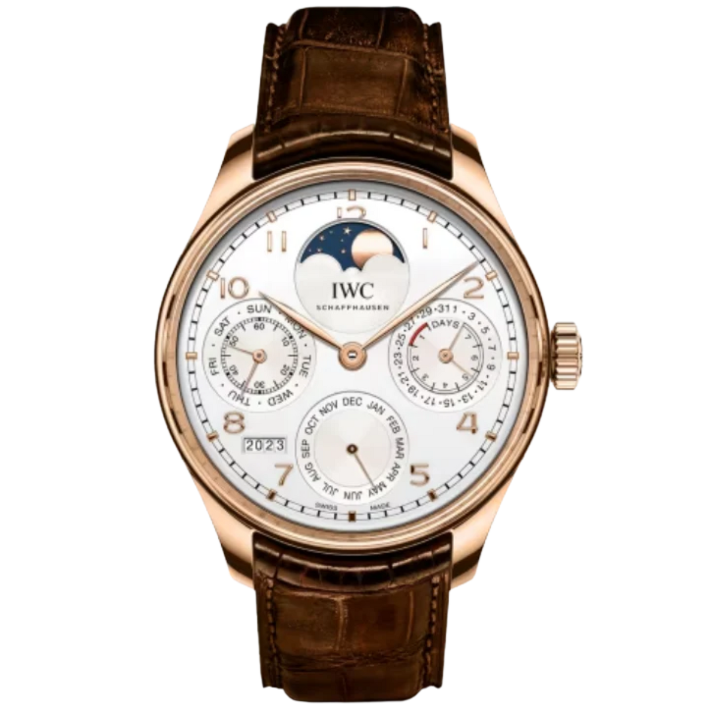 PORTUGIESER PERPETUAL CALENDAR 44 MM GOLD WITH WHITE DIAL