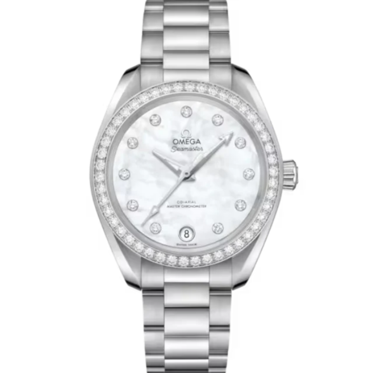 SEAMASTER AQUA TERRA 150M 34 MM STAINLESS STEEL WITH MOTHER OF PEARL DIAL