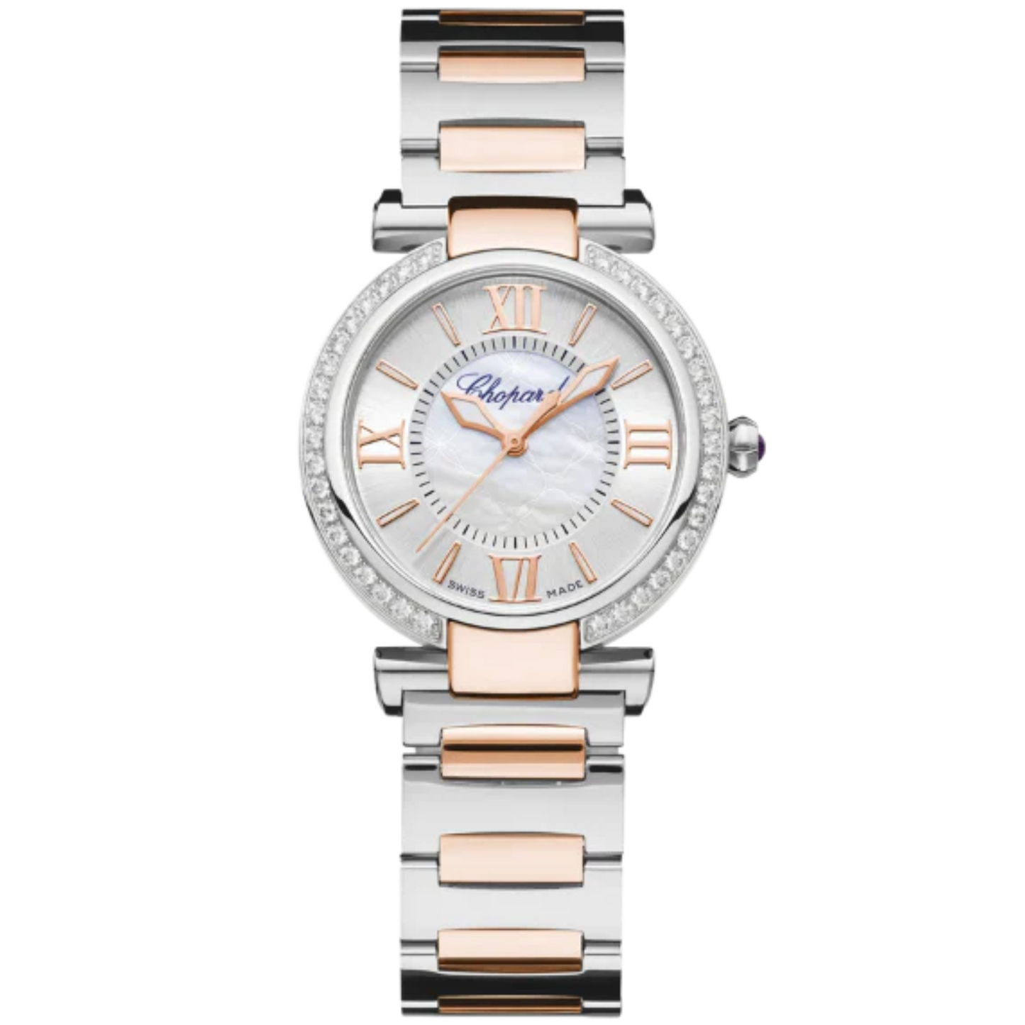IMPERIALE 29 MM ETHICAL ROSE GOLD - LUCENT STEEL™ WITH SILVER - MOTHER OF PEARL DIAL