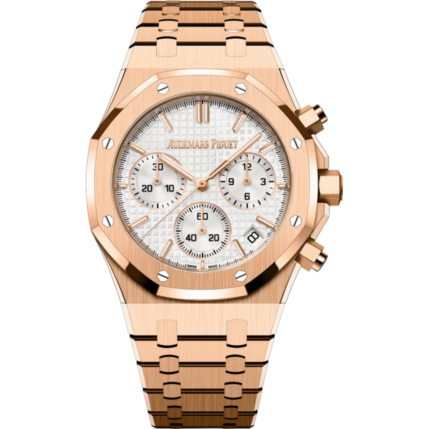Audemars Piguet Royal Oak Ref. 26240OR.OO.1320OR.07 41MM Rose Gold Silver Dial