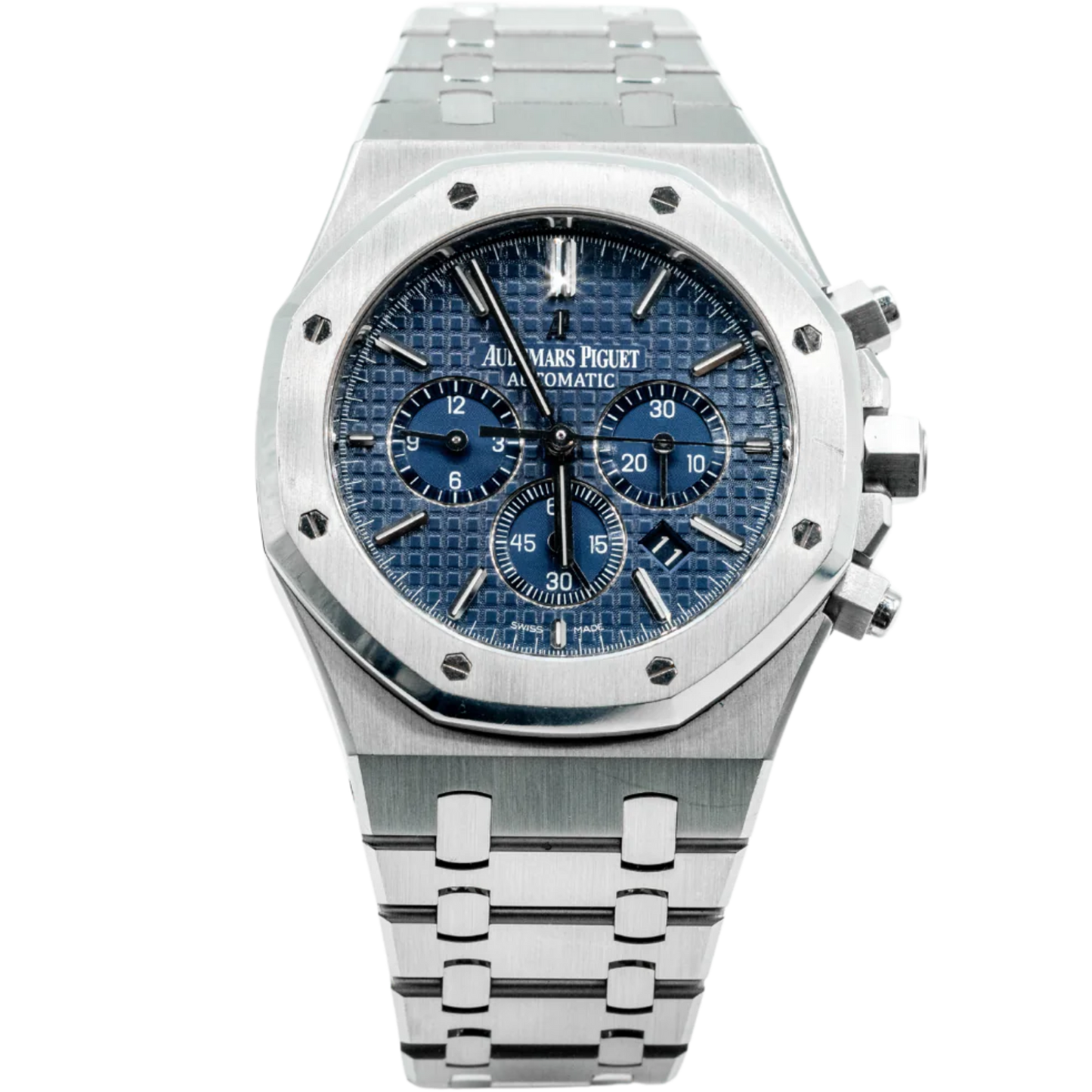 Audemars Piguet Royal Oak Chronograph Ref. 26320ST.OO.1220ST.03 41MM Stainless Steel Blue Dial on Strap