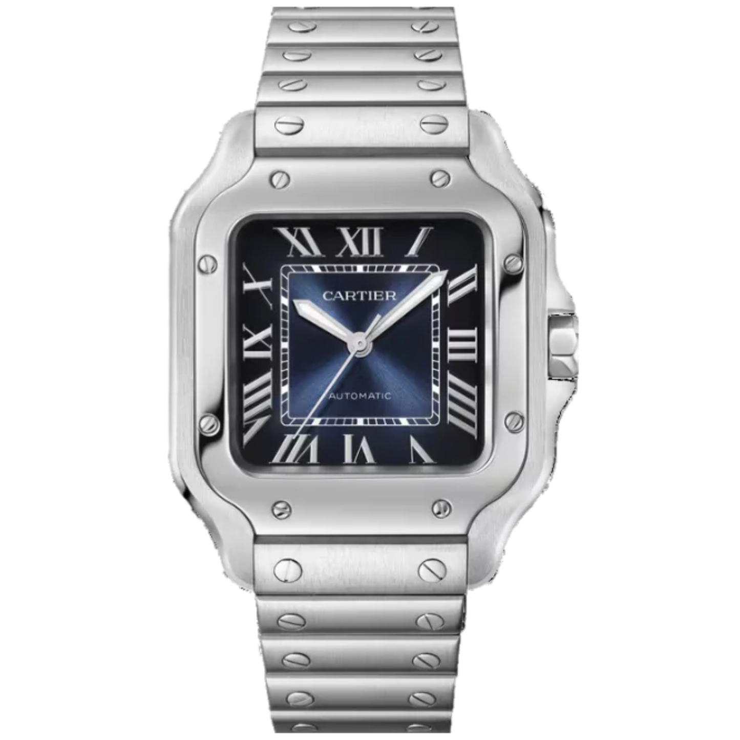 SANTOS 35 MM DUMONT BLUE STAINLESS STEEL