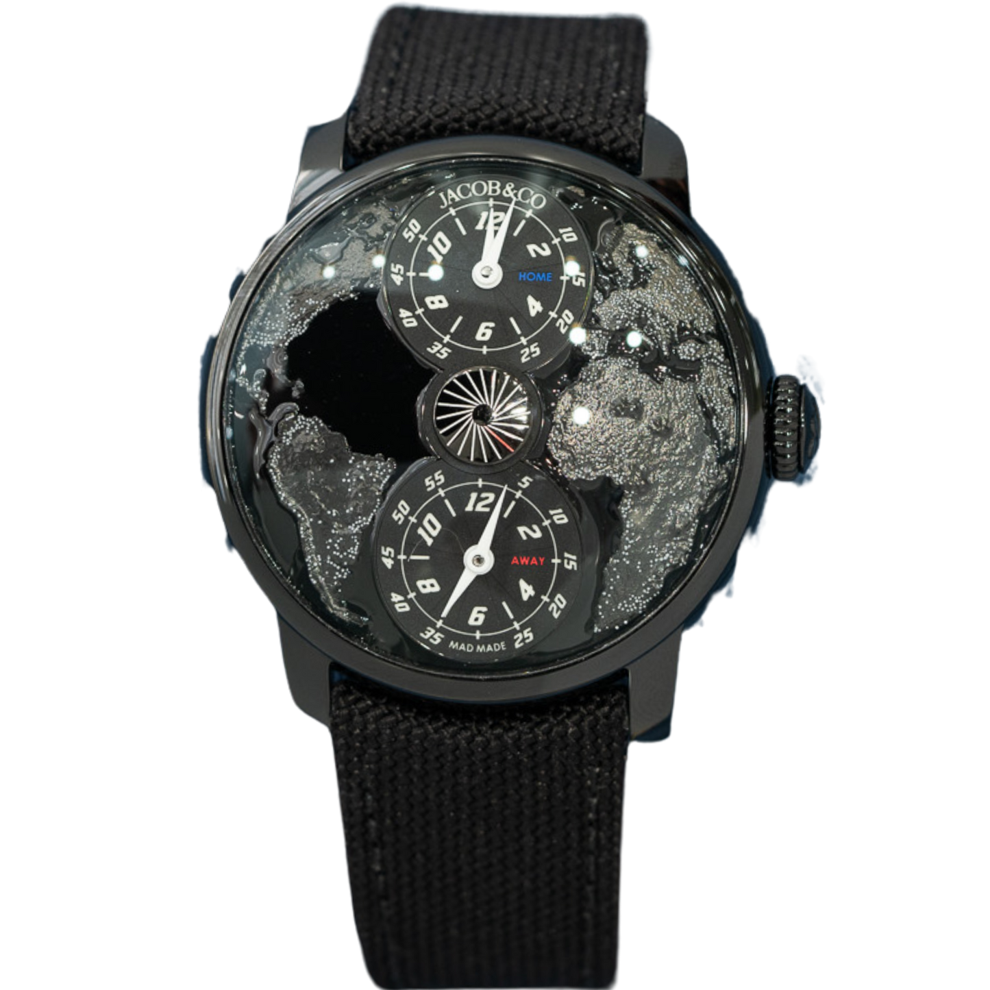 Jacob & Co DT100.11.AA.AA.ABTAA Titanium DLC “The World is Yours” GMT