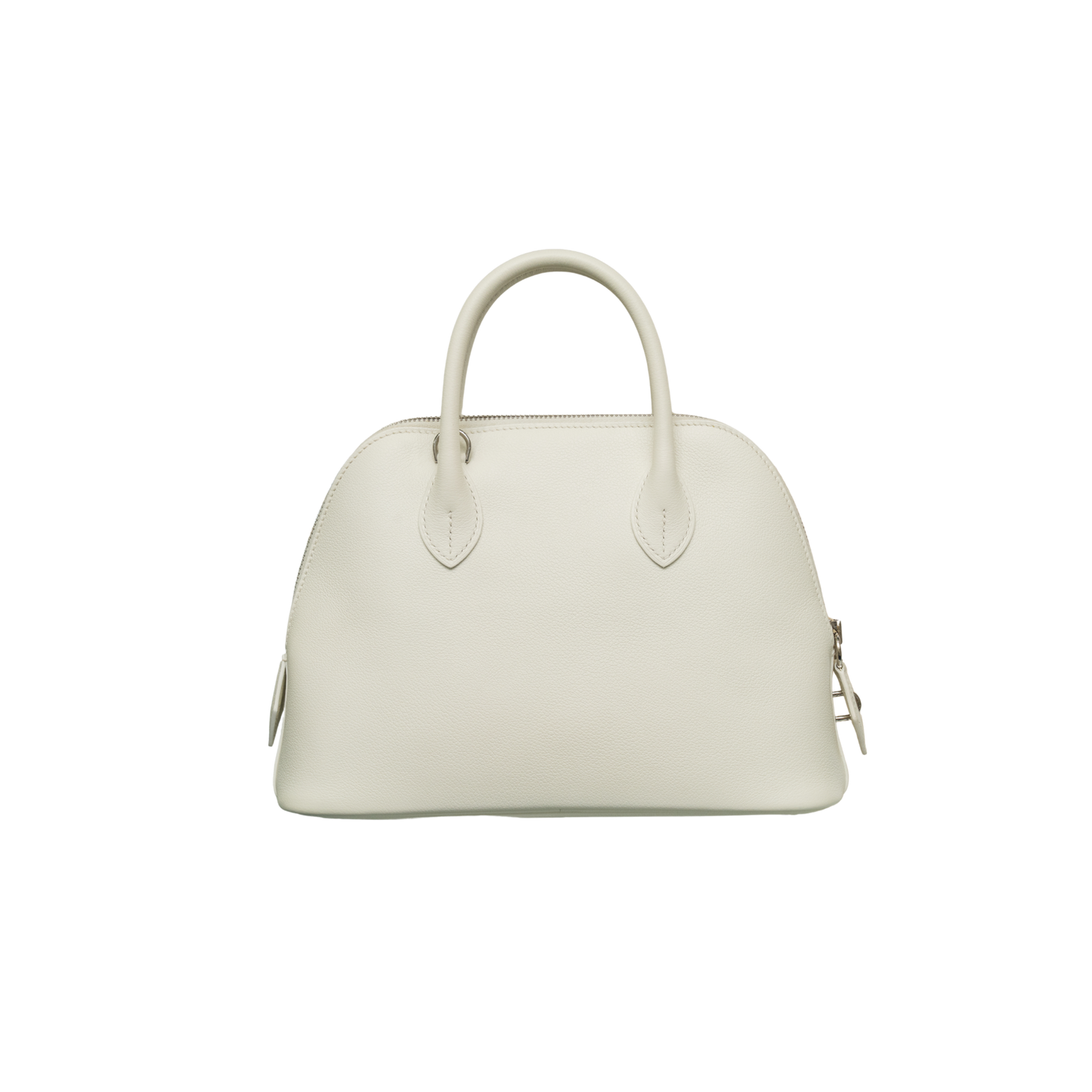 Hermes Bolide 1923 25 Blanc/Lime evercolor Palladium Hardware