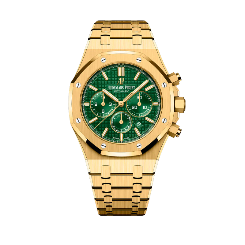 26331BA.OO.1220BA.02 Yellow Gold Green Dial Chronograph