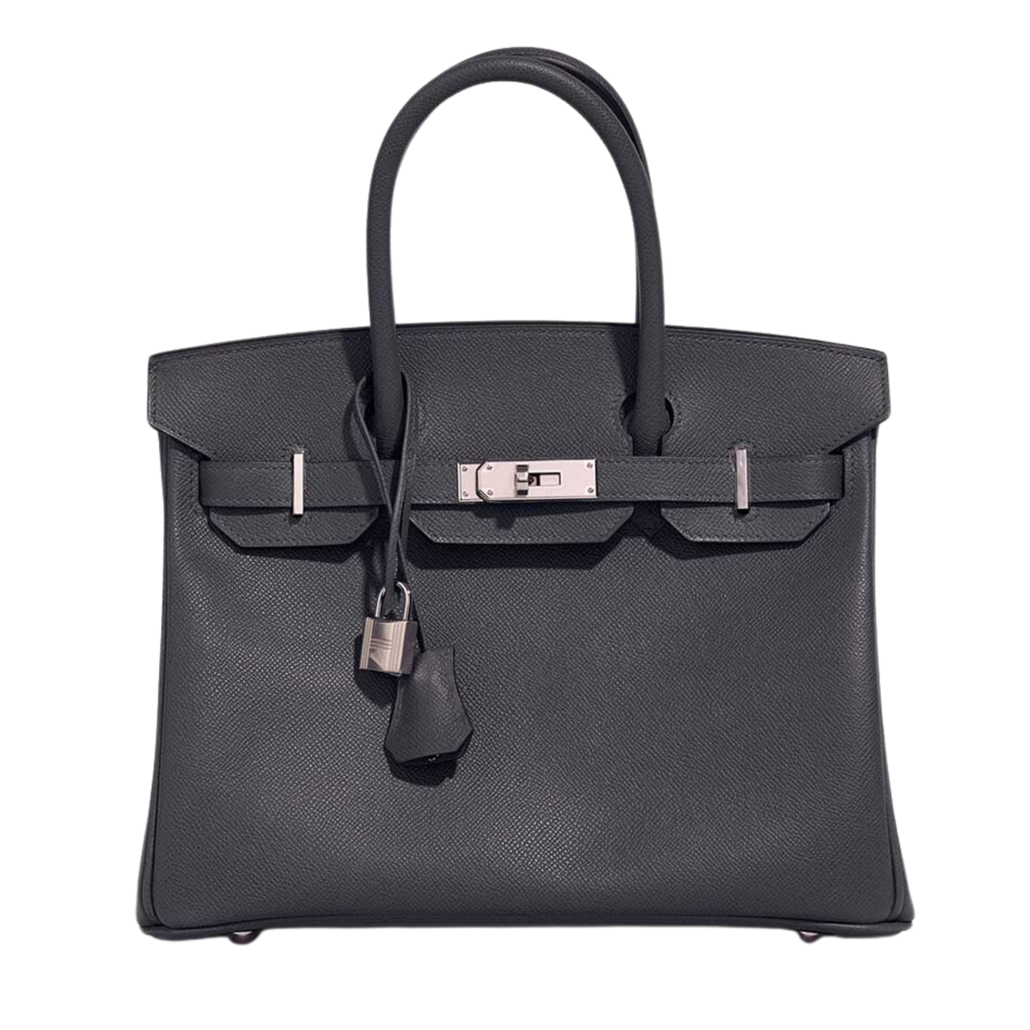 Hermes Birkin 30 Gris Misty Epsom Leather