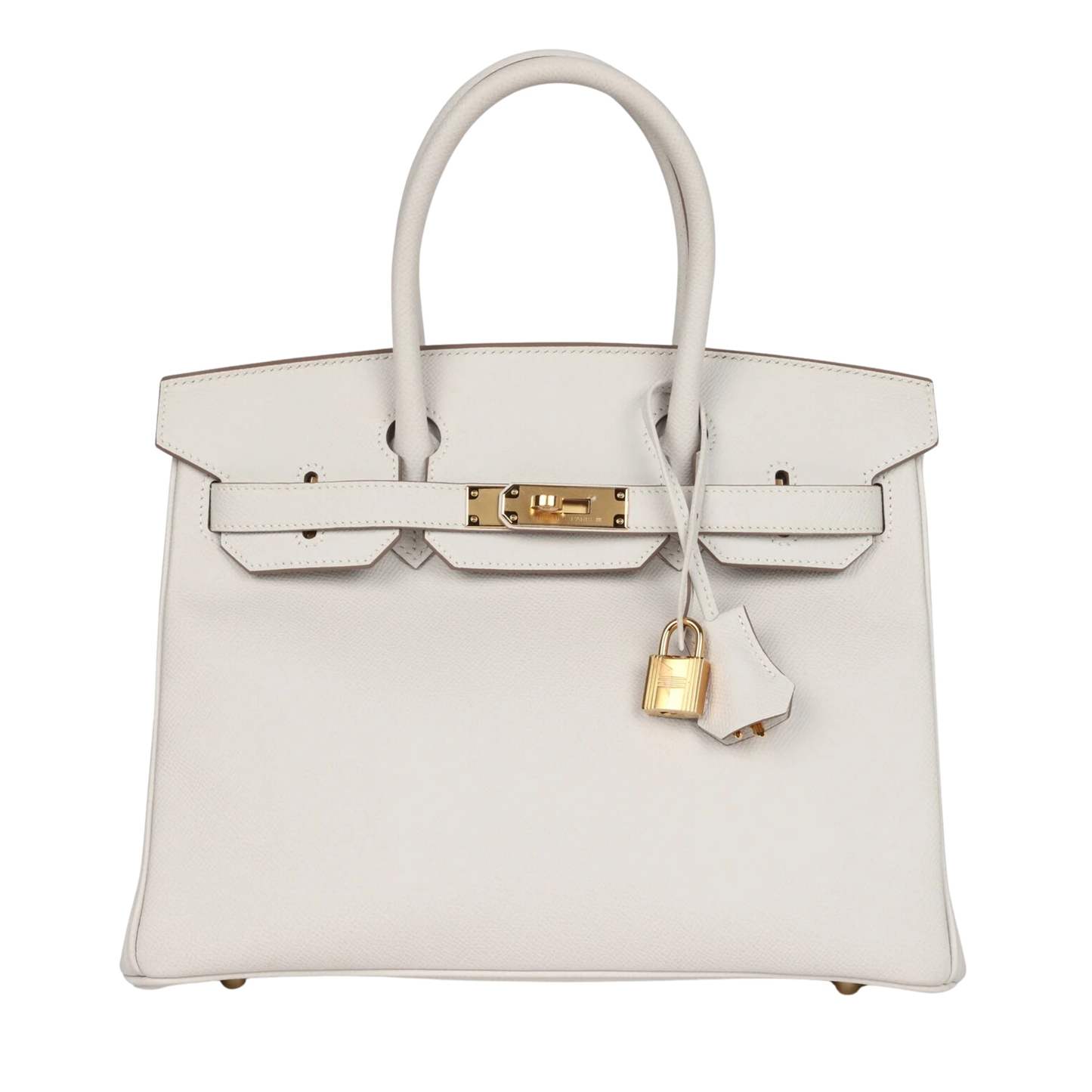 Hermes Birkin 30 Gris Pale Epsom Leather