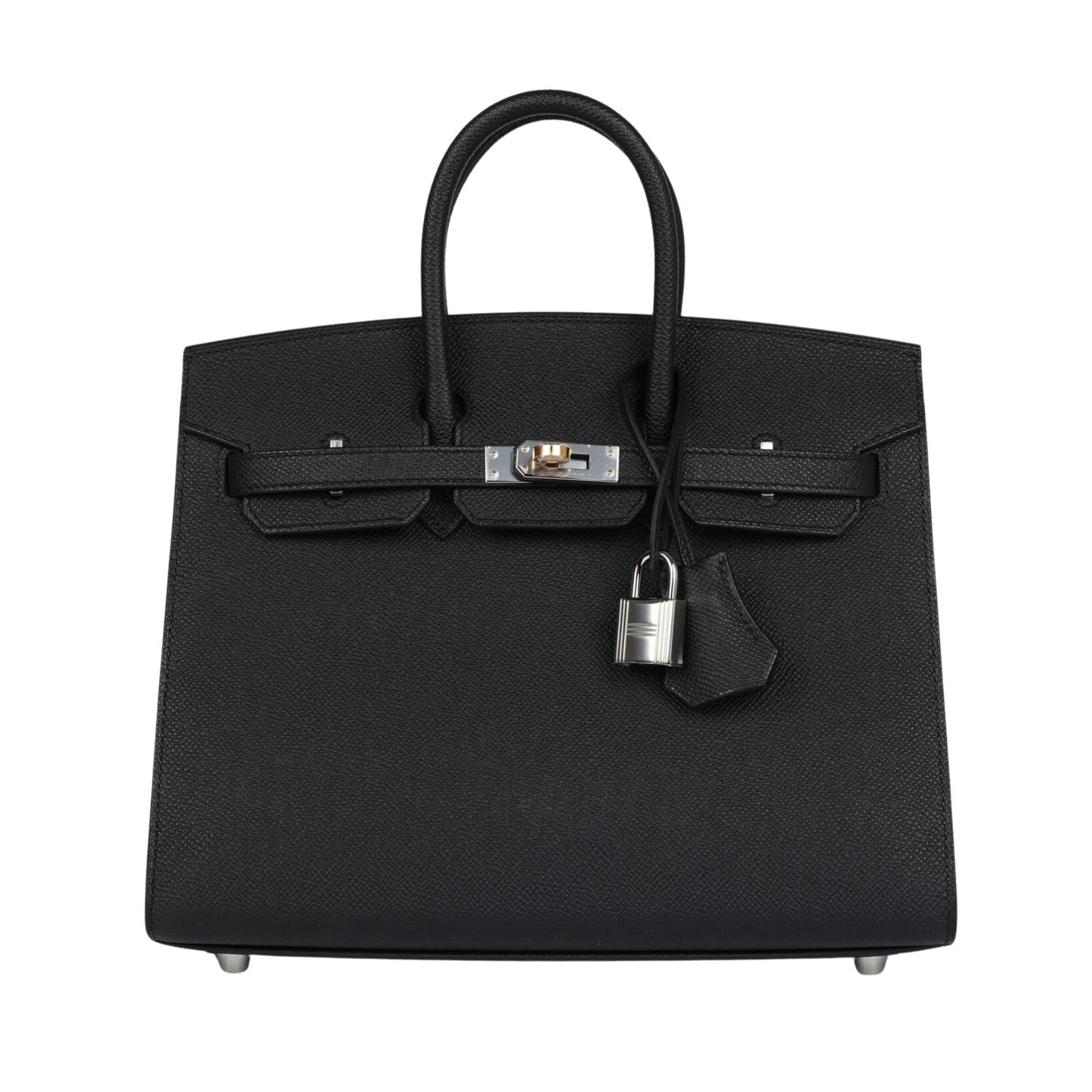 Hermes Birkin 25 Sellier Noir Epsom Leather