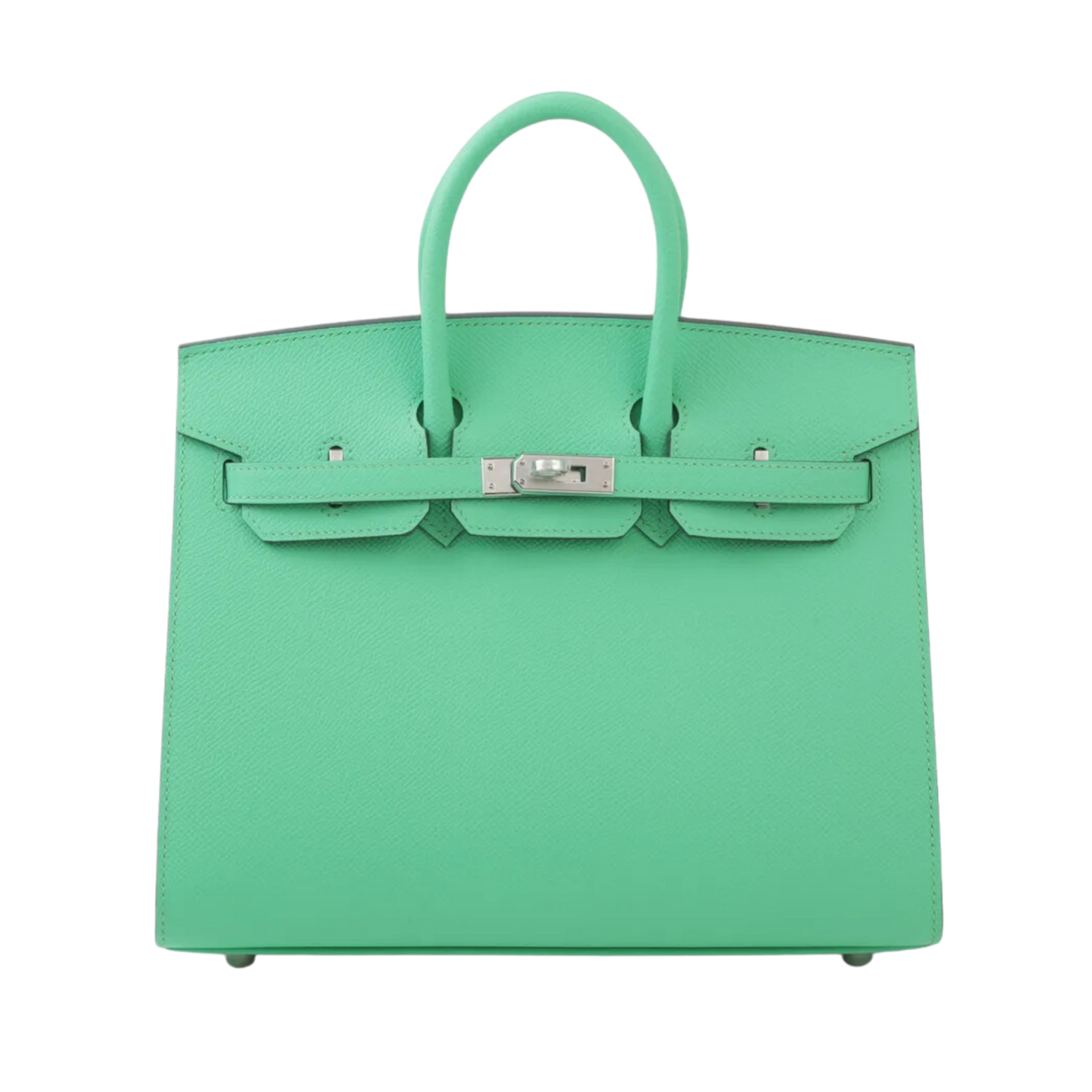 Hermes Birkin 25 Sellier Vert Comics Epsom Leather