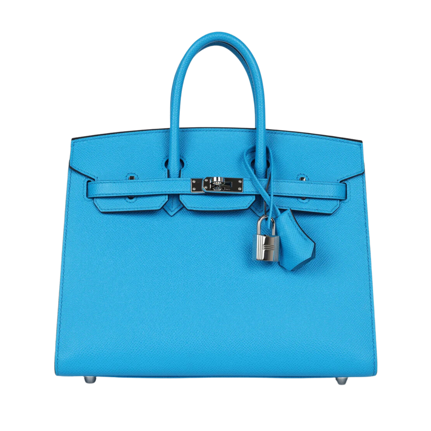 Hermes Birkin 25 Sellier Bleu Frida Epsom Leather
