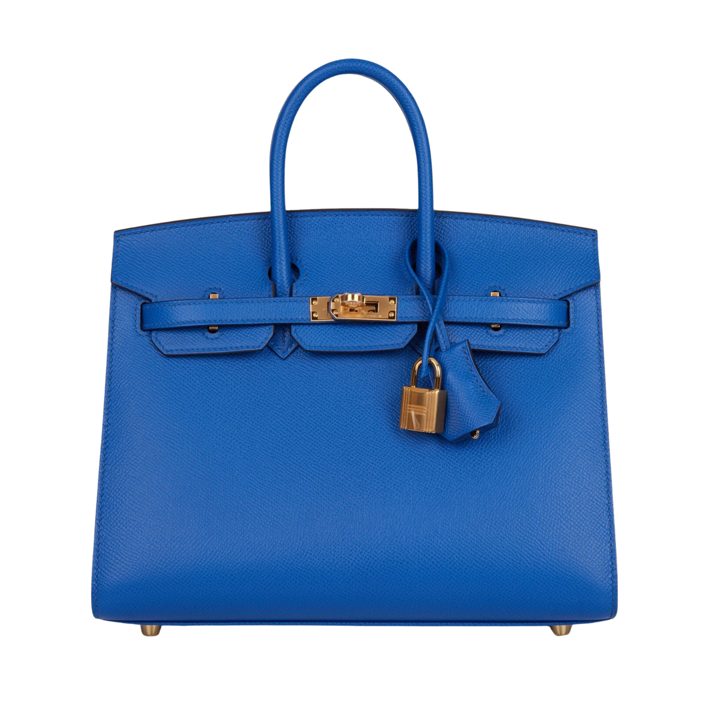 Hermes Birkin 25 Sellier Bleu France Epsom Leather