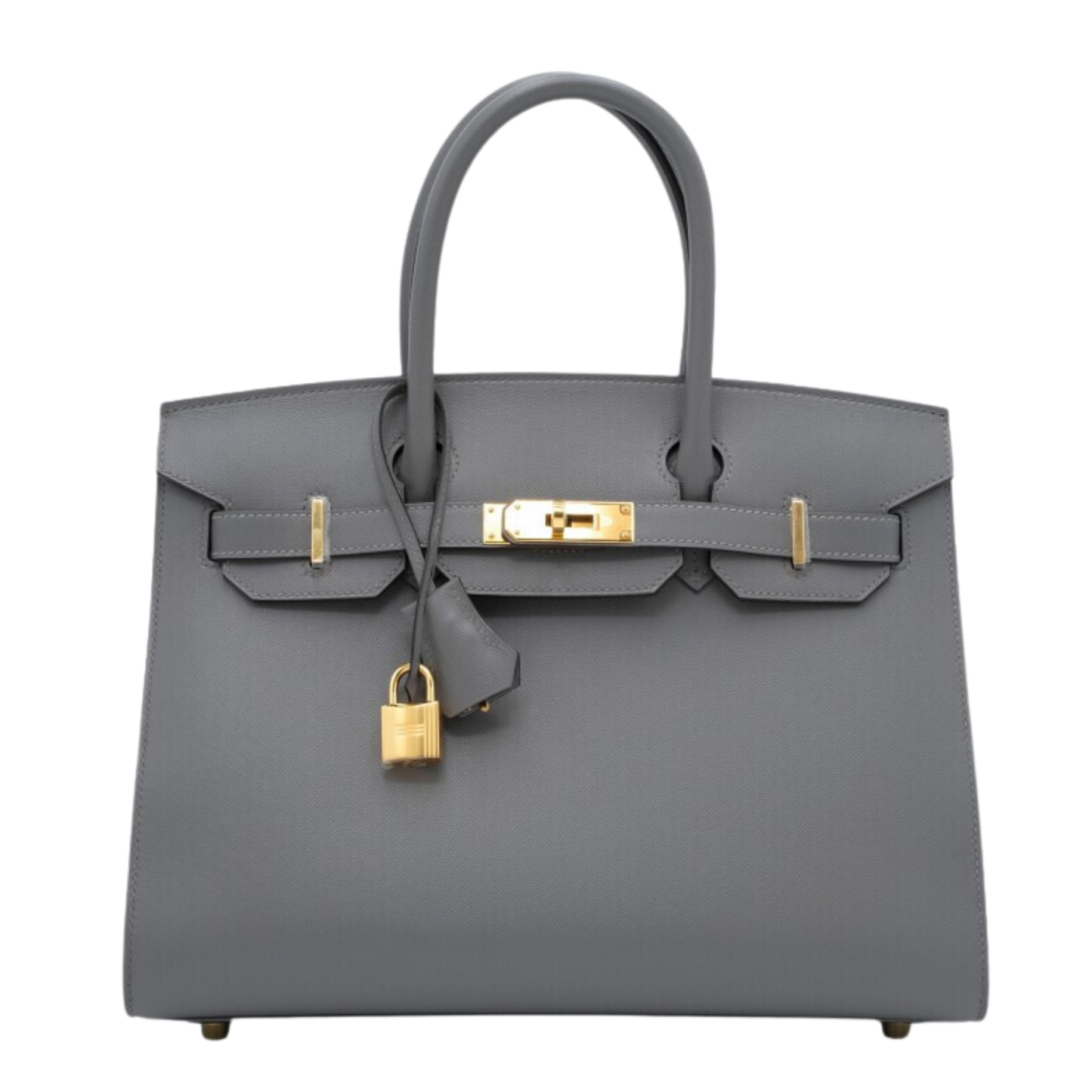 Hermes Birkin 30 Sellier Gris Meyer Madame Leather