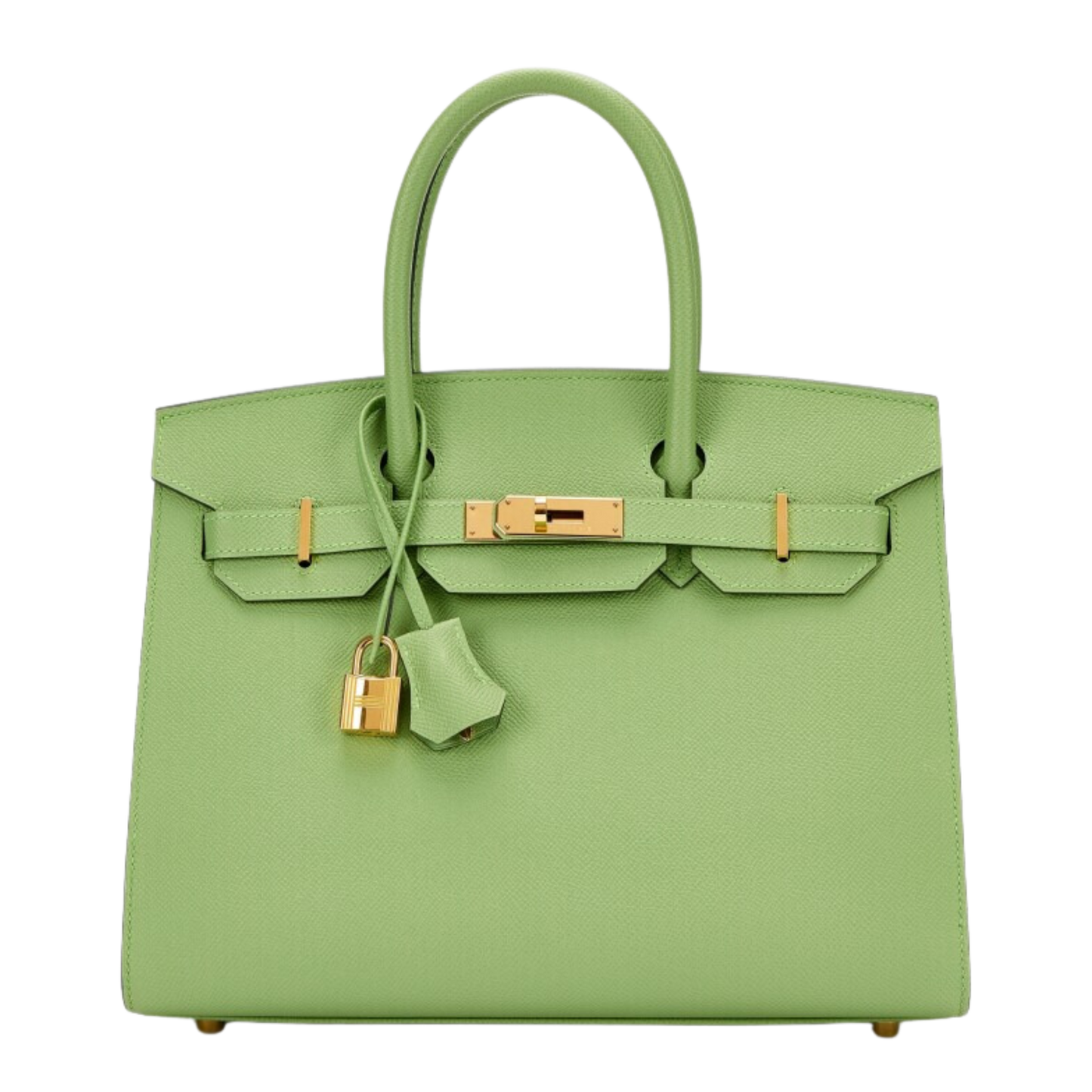 Hermes Birkin 30 Sellier Vert Criquet Epsom Leather