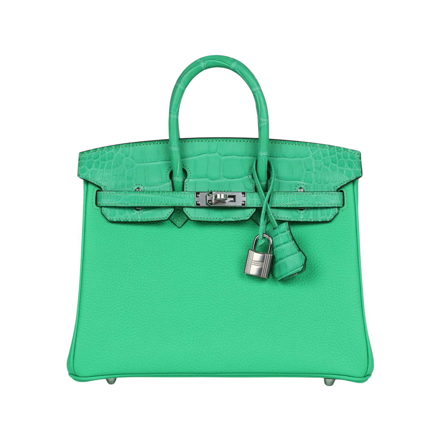 Hermes Birkin 25 Touch Vert Comics Matte Alligator & Togo Leather