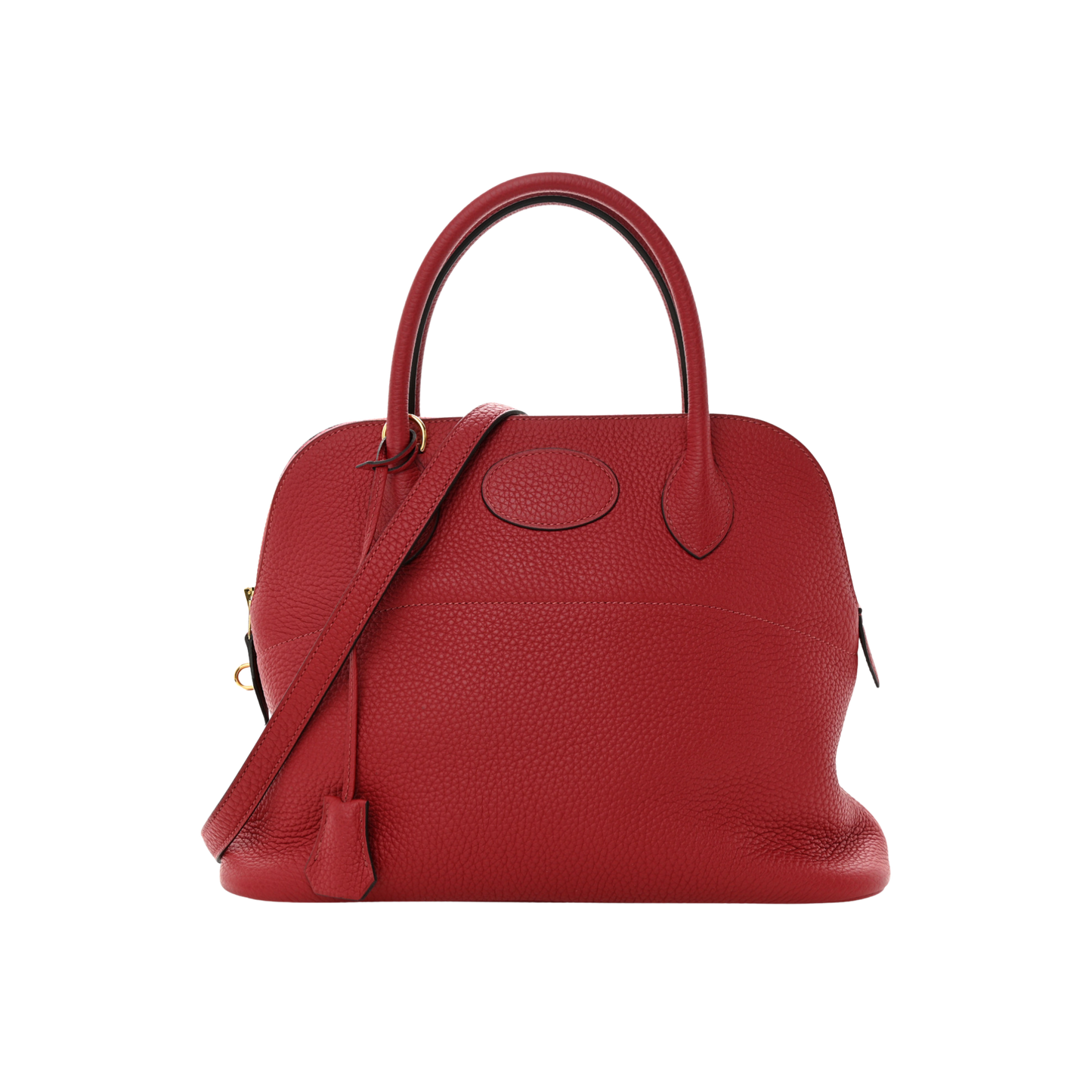 Hermes Bolide 31 Rouge Grenat Clemence Leather